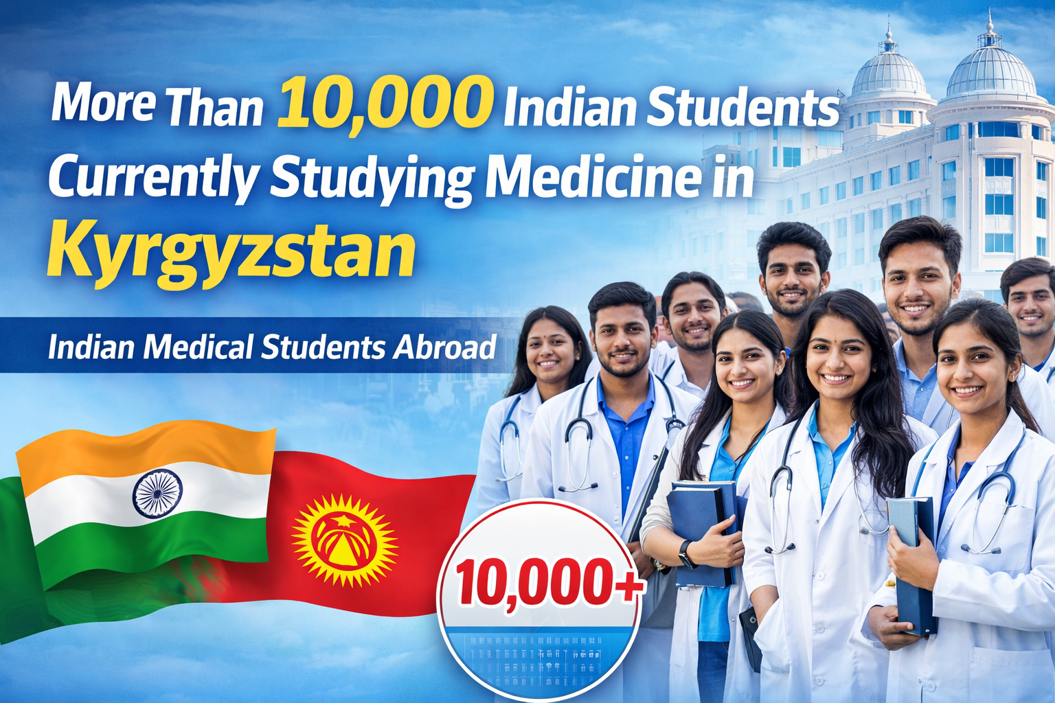 More Than 10,000 Indian Students Currently Studying Medicine in Kyrgyzstan